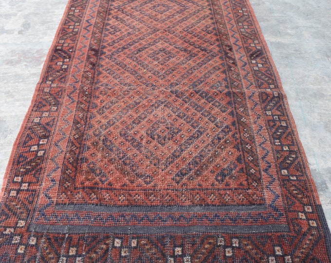 70% off 2.1 x 8.5 Ft/ super fine Afghan Vintage Mishwani Kilim rug runner | Hand knotted tribal wool runner wool Enterway Rug Runner