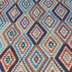 70% off 6'10 x 9'10 Modern Tribal Afghan kilim rug kilim rug for bedroom Living room area rug image 7