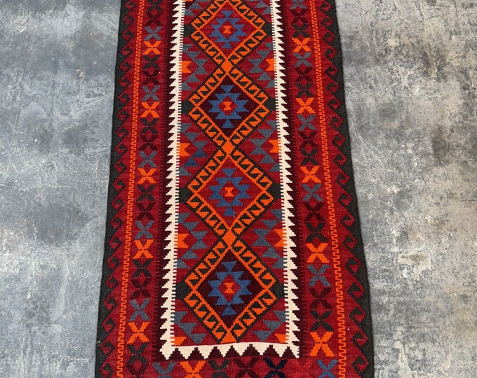 Handmade Tribal kilim rug | Oriental wool kilim