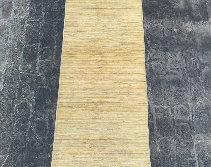 70% off 2.5 x 9.7 Hand knotted Modern Gabbeh runner rug - hallway oriental modern rug