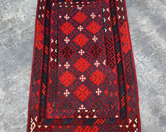 70% off Handmade Tribal Afghan kilim rug | Wool home decor kilim rug