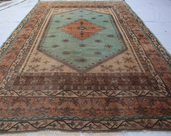 70% off 6.5 x 10.3 Ft HandKnotted Antique 1930s Turkish Fine Rug/ Nomadic wool Rare rug - Natural Dyed Color Home Decor BedRoom Rug