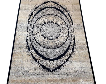 Turkish luxury Silk 4x6 rug - bedroom silk rug - fine area rug