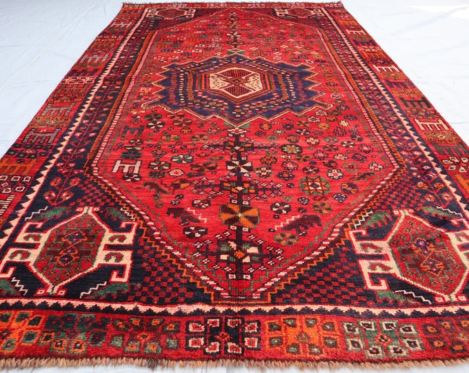 4'9 x 8'0 Caucasian hand knotted Vintage rug - rug for bedroom - Old rug - Persian style rug