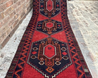 70% off 2.11 x 9.1 Ft/ Afghan  Vintage Tribal Baluch Turkish Dizine rug runner | Hand knotted tribal wool runner rug  Hallway Rug Runner