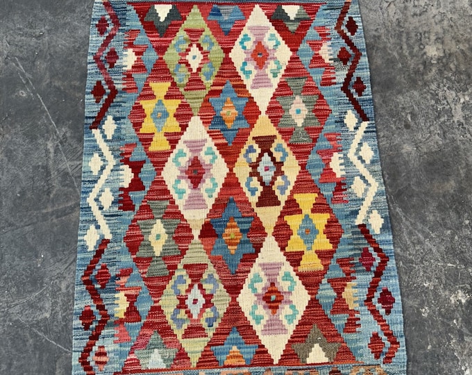 Handmade Afghan kilim rug