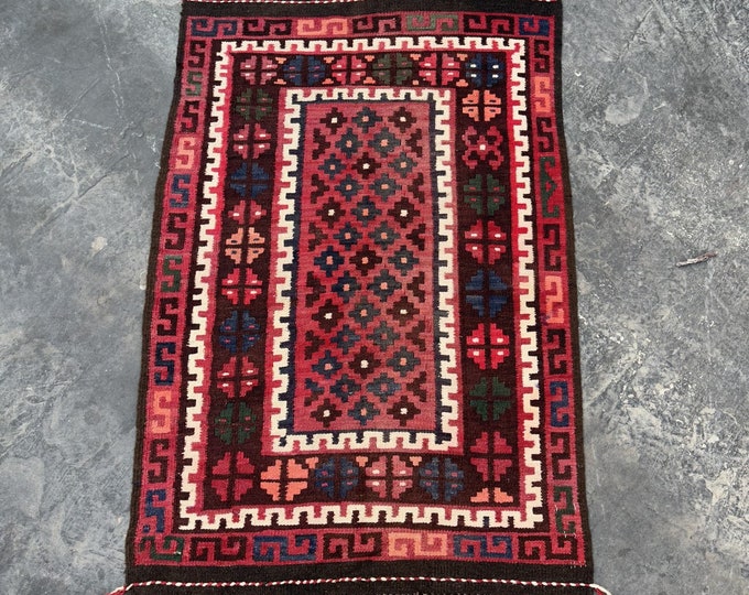 70% off Kilim rug - Handmade - Tribal wool kilim rug