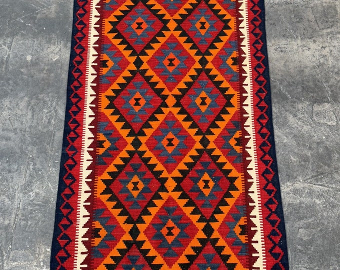 70% off Handmade rug kilim | Tribal wool Kilim rug