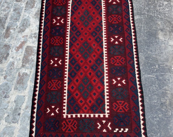 70% off Handmade rug kilim | Tribal wool Kilim rug