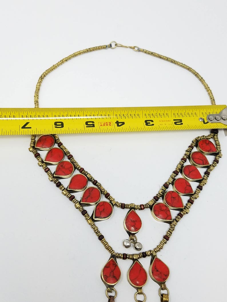 tribal pendant boho style Afghan jewelry Beautiful Afghan Kuchi necklace
