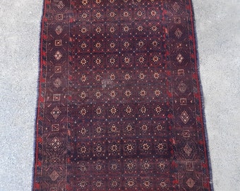 Vintage Afghan Baluch runner rug - hallway rug runner - Tribal oriental rug runner