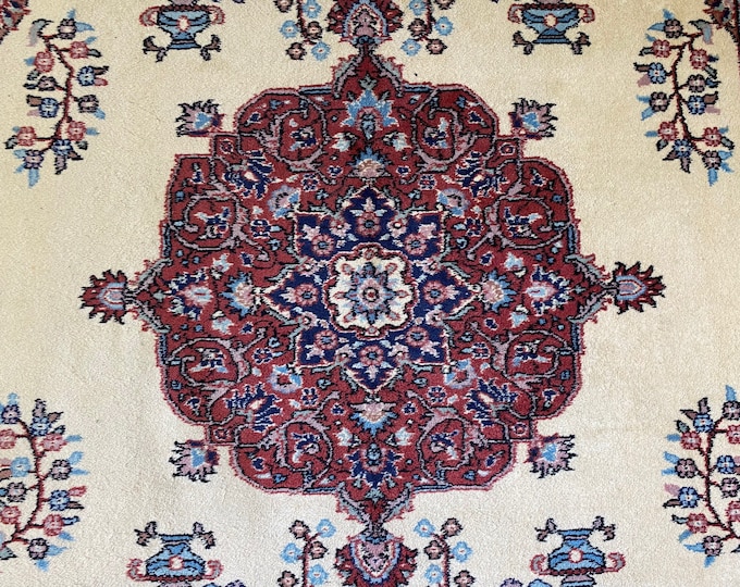 70% off Vintage hand knotted turkish Kayseri rug