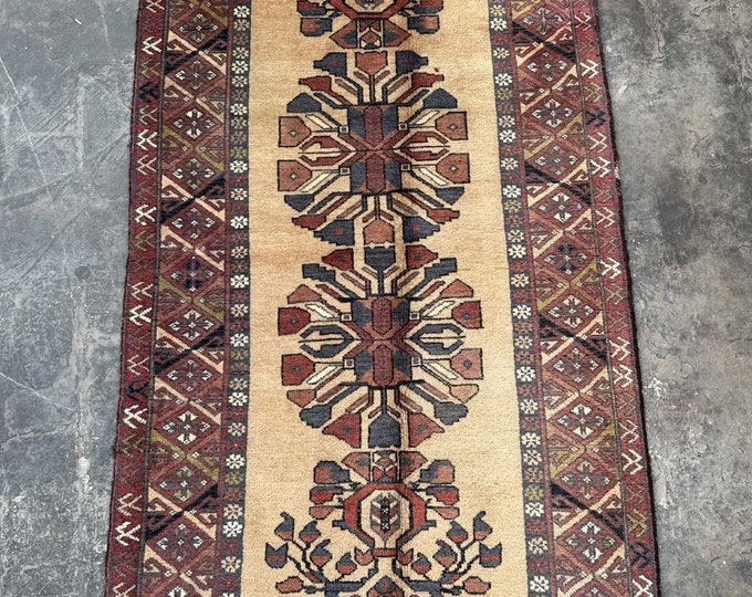 70% off Vintage Afghan Turkmen Rug | Handmade Rug | Area rug