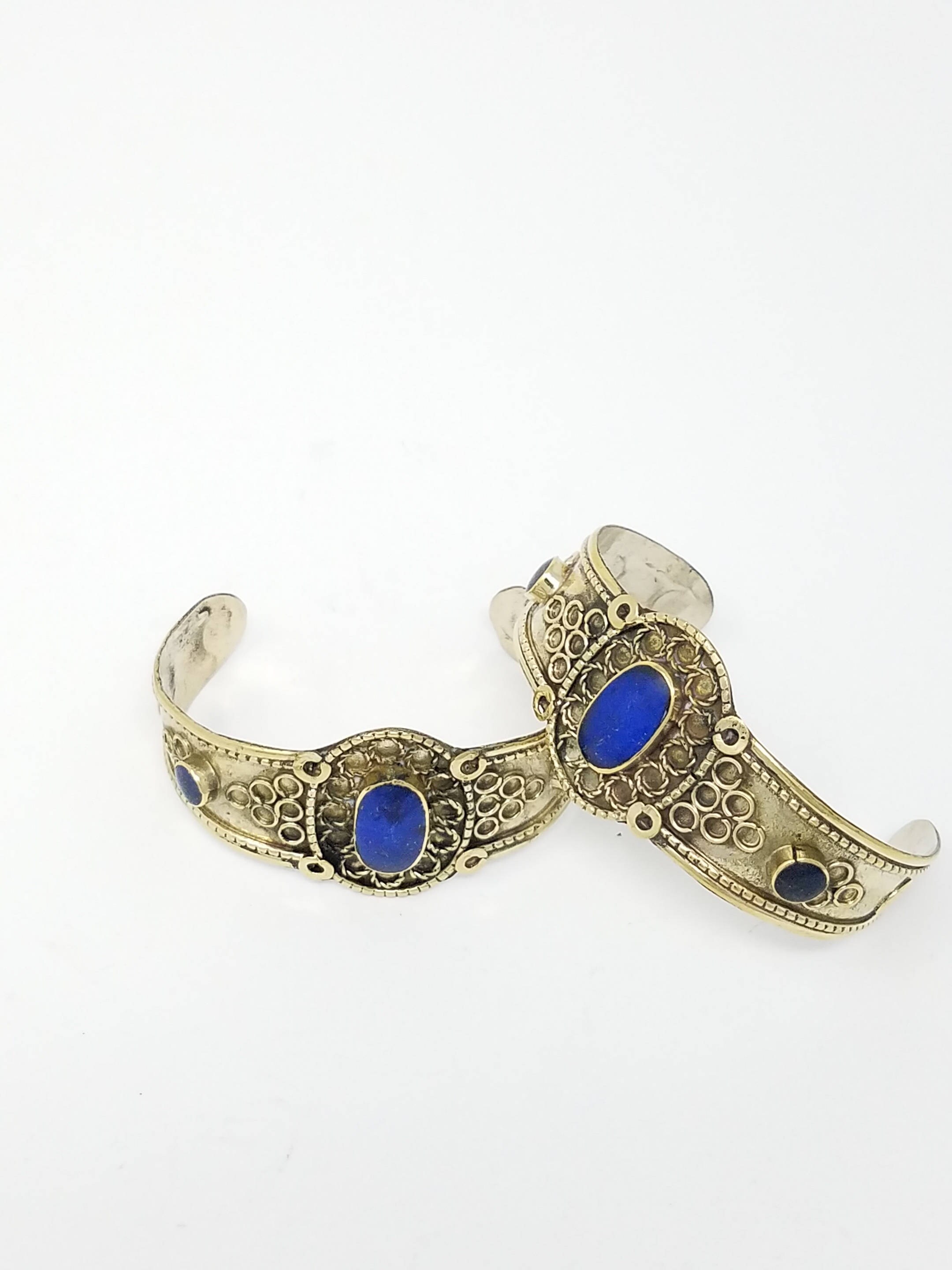 Beautiful 2 piece Afghan Kuchi cuff Bracelet , tribal bracelet boho
