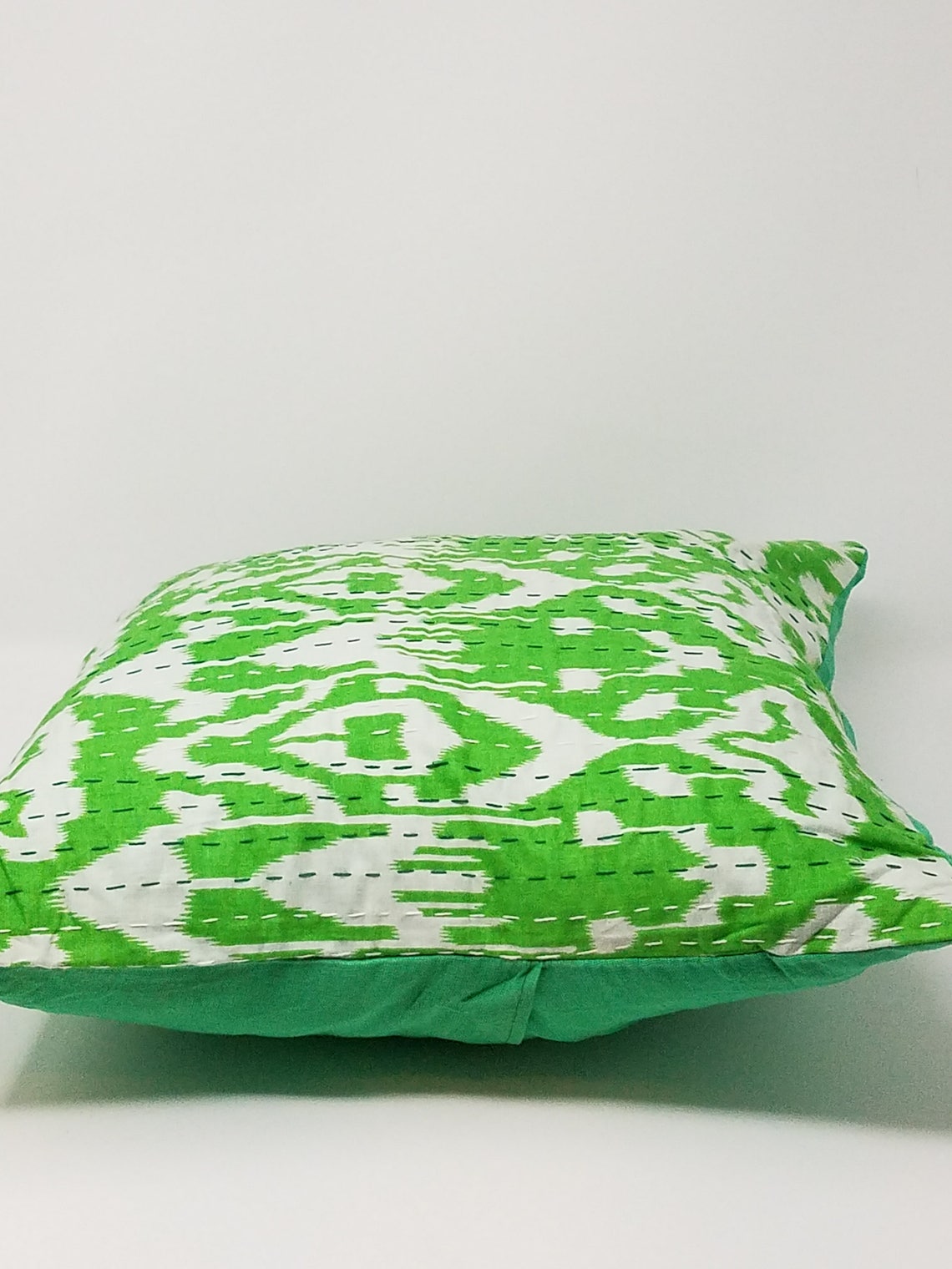 Decorative Kantha Pillow Cover / Cushion Cover Ikat Pillow Etsy
