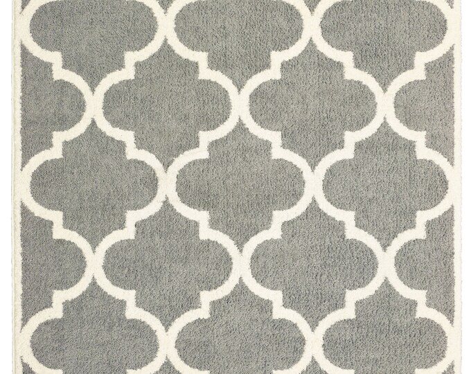 Verona Contemporary Grey-Ivory Area rug - 7x10 rug - 8x10 rug - Living room rug - 10x13 rug - Bedroom rug - 7 ft runner rug