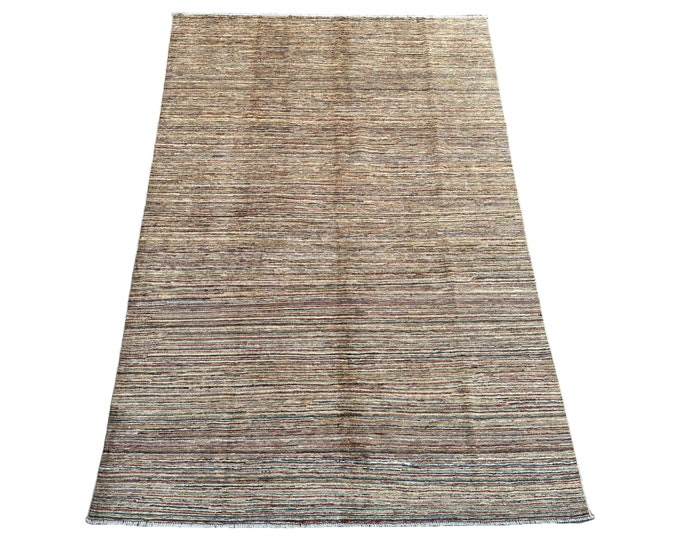 Handmade tribal Gabbeh Rug - Afghan wool Modern Abstract rug - Living room rug