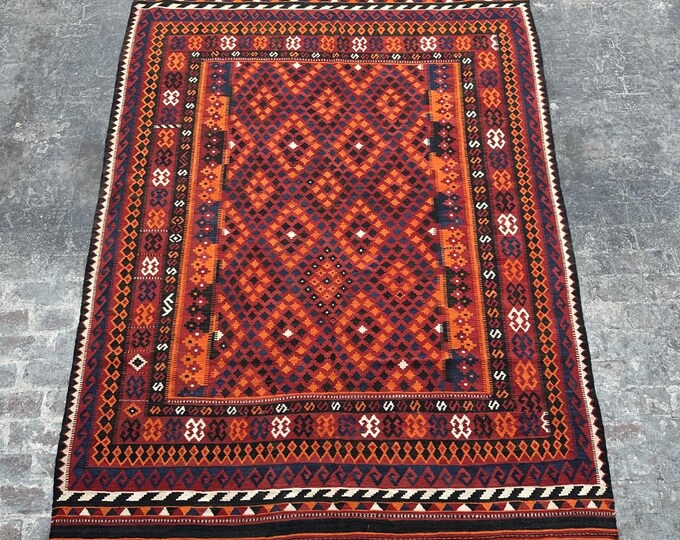 Tribal Afghan Kilim rug | Handmade rug kilim | rugs for bedroom rug