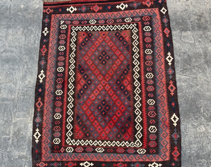 Traditional Afghan Rug kilim | Kitchen rug