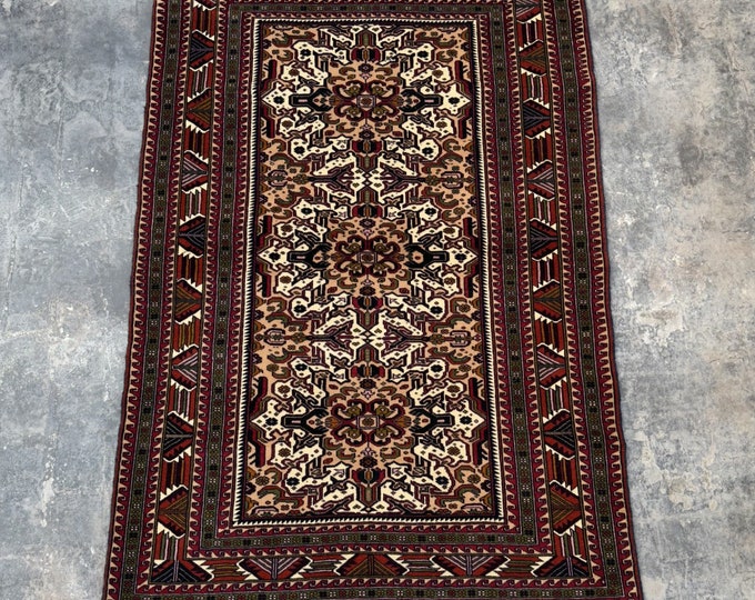 70% off Fine Baluch Afghan rug | Hand knotted wool rug