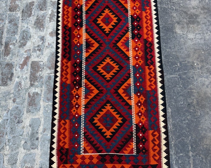 70% off Handmade Afghan kilim Rug | Tribal Wool Tribal rug Kilim