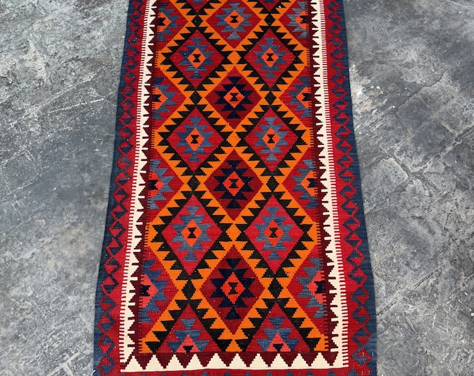 70% off Handwoven Afghan Tribal kilim rug - Wool kilim rug for bedroom