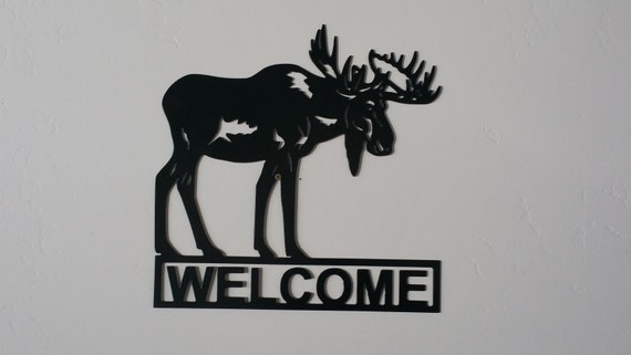 metal wildlife signs