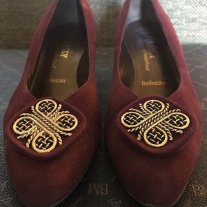 millésime Bally Of Switzerland Wine Suede Pumps