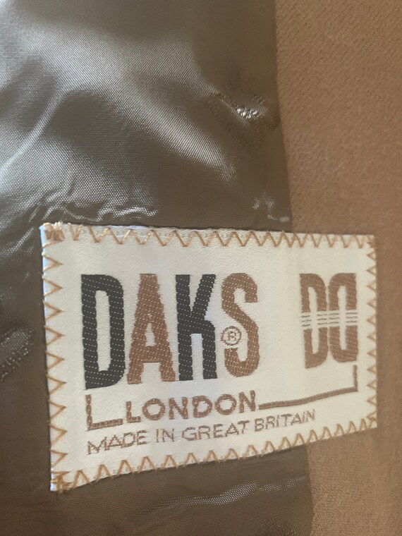 Vintage Daks London Camel Wool Jacket, Daks Signa… - image 8