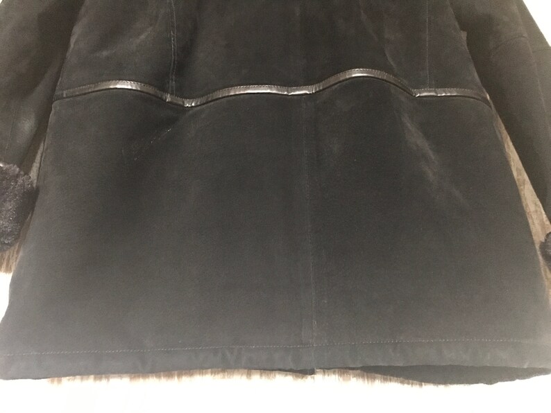Vintage Black Sheepskin Jacket Shearling