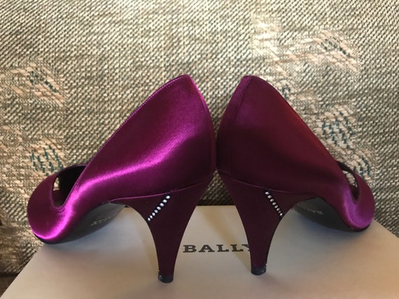 Vintage Bally Satin Evening Shoes - image 4