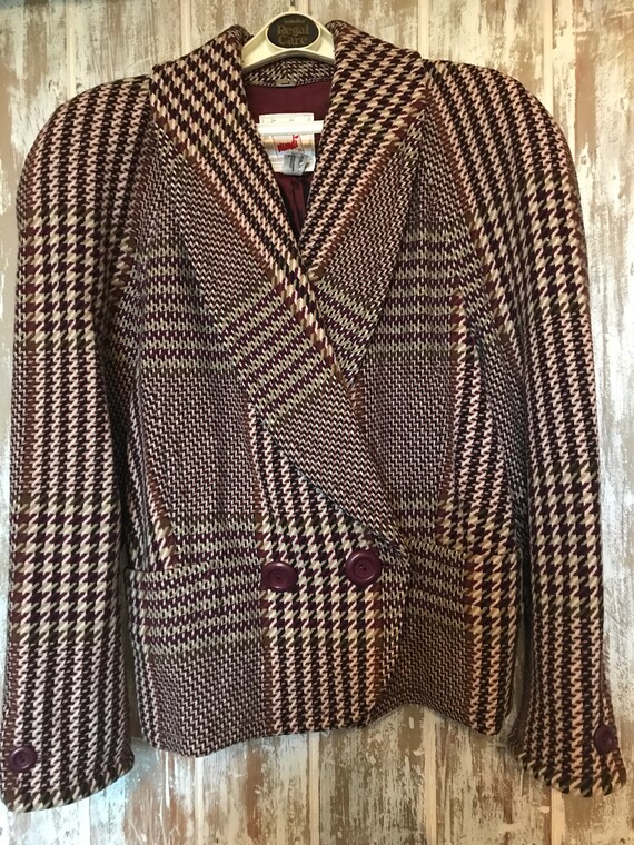 Vintage Mondi Tweed Check Jacket - image 1