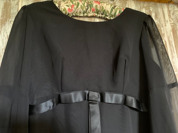 Vintage 1970s Black Evening Dress - image 3