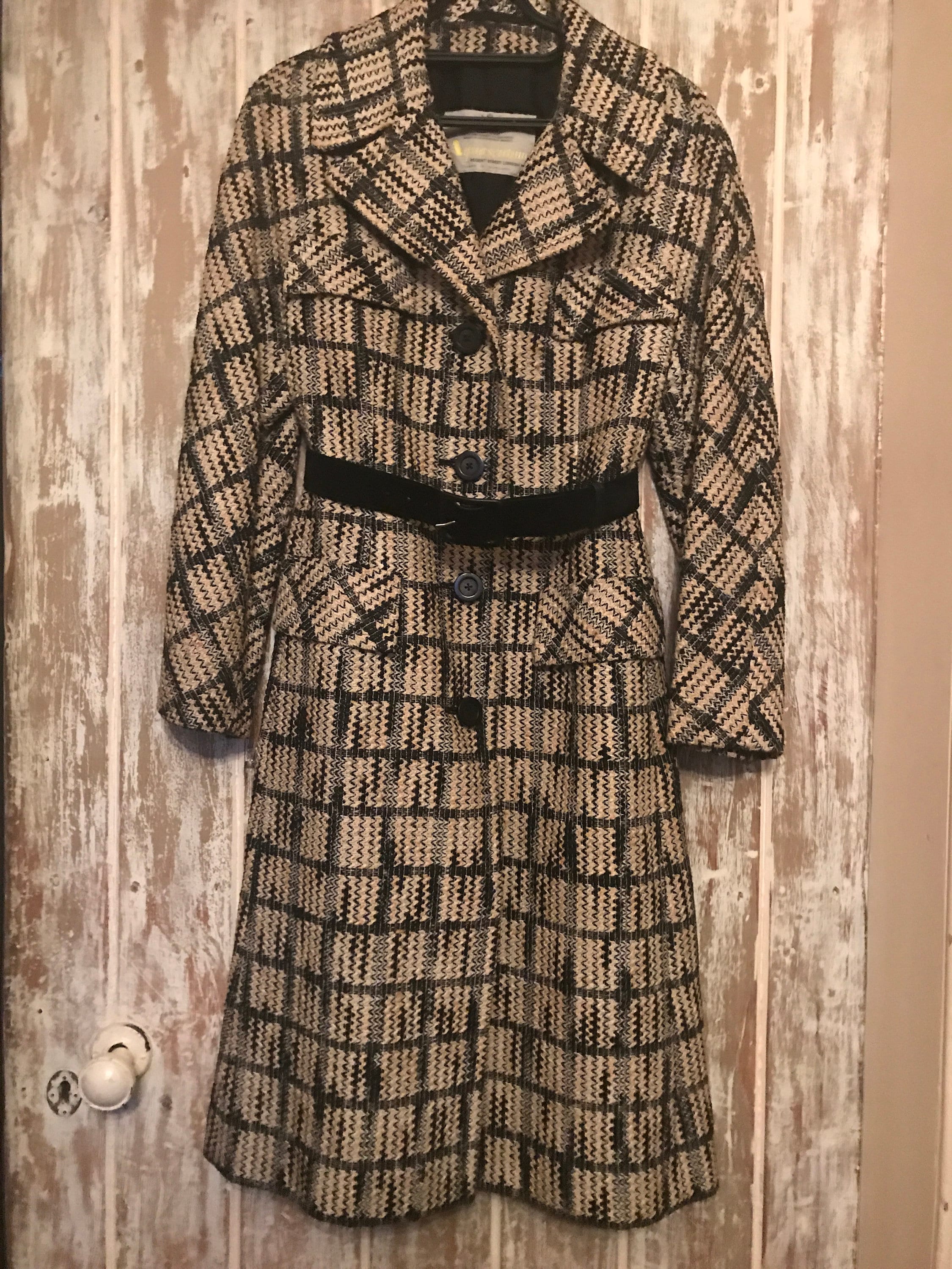 Vintage Aquascutum Check Coat - Etsy Hong Kong