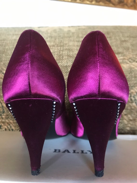 Vintage Bally Satin Evening Shoes