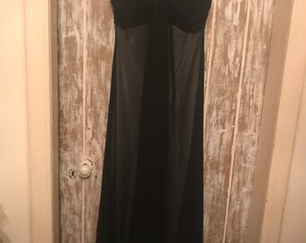 Vintage Amanda Wakeley black Chiffon Evening Dress, Vintage Black Evening Dress, Black Chiffon Evening Dress, Amanda Wakeley Dress