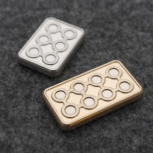 Brass or Neusilber Middle Insert Part for PRITSFIDGETS  Sliders Upgrade
