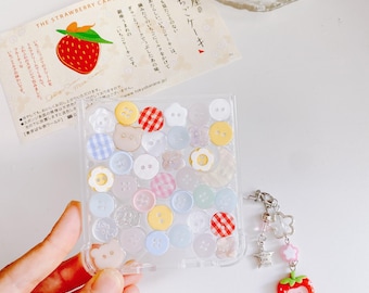 Mini color Button Galaxy Z Flip 7/6/5/5/4/3 case