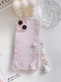 Rabbit bunny pink ribbon iPhone 16/15/14/13/12/11 Galaxy S25/S24/S23/S22/S21 case product logo