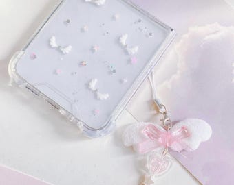 Mini angel wing Galaxy Z Flip7/6/5/4/3 case