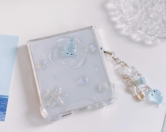 Luminous Sea seal starfish wave Galaxy Z Flip7/6/5/4/3 case