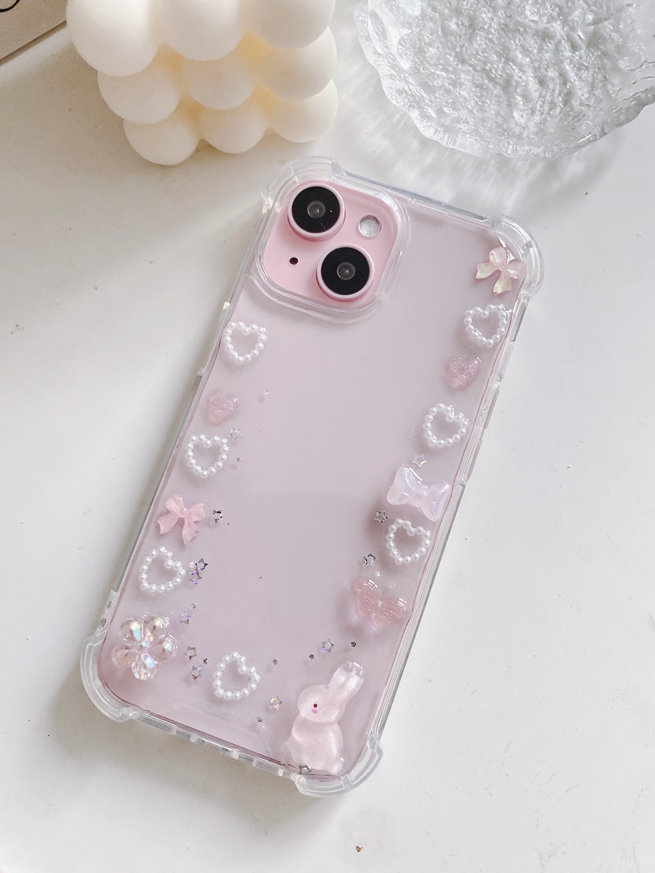 Rabbit Bunny Pink Ribbon iPhone 17/16/15/14/13/12/11 Galaxy S25