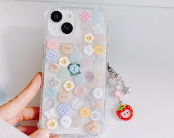 Mini button iPhone 17/16/15/14/13/12/11/SE/Galaxy S25/S24/S23/S22/S21 case