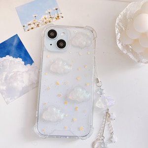 Cloud resin iPhone case iPhone 17/16/15/14/13/12/11 Galaxy S25/S24/S23/S22/S21/S20