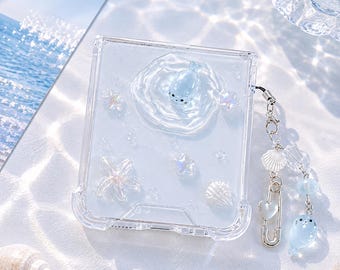 Luminous Sea seal starfish wave Galaxy Z Flip8/7/6/5/4/3 case