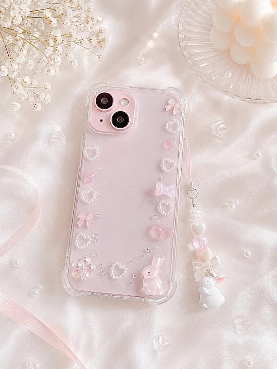 Rabbit Bunny Pink Ribbon iPhone 17/16/15/14/13/12/11 Galaxy S26