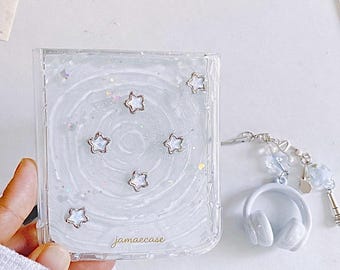 Wave glitter star space Samsung Galaxy Z Flip7/6//4/3 case