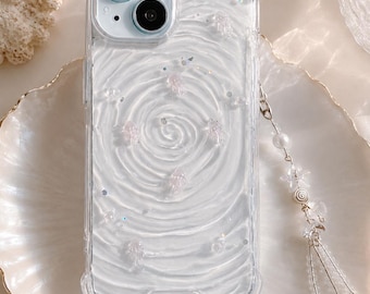 jellyfish wave iPhone 17/16/15/14/13/12/11/SE/Galaxy S26/S25/S24/S23/S22 case