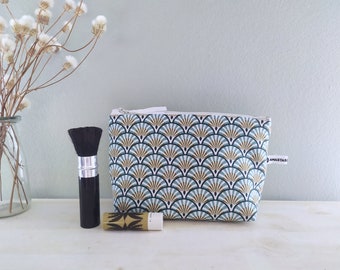 Blue Make-up Bag, Cosmetics, Toiletry Bag, Christmas Gift Idea