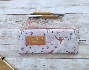 Fawn Pencil Case for Girls, Personalized Kids Pencil Bag